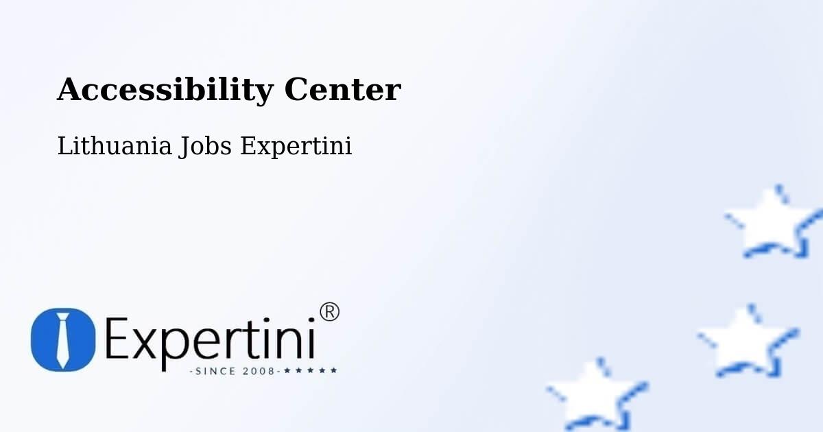 Accessibility Statement – Eiguliai - Lithuania Jobs Expertini