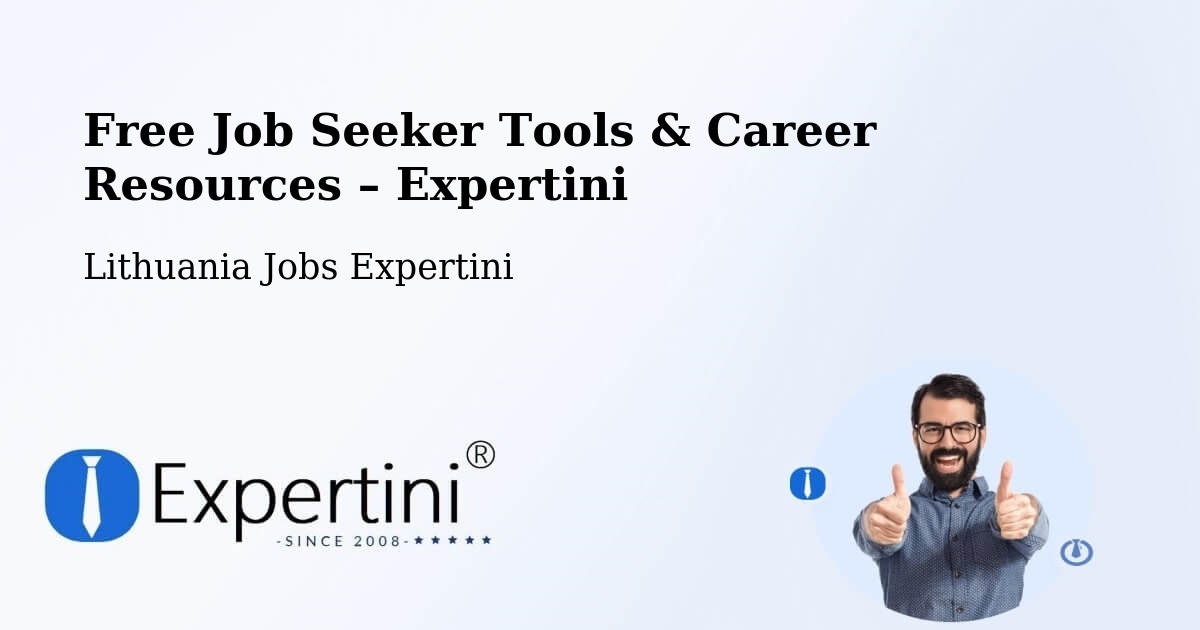 Free Job Seeker Tools & Career Resources – Eiguliai - Eiguliai, Lithuania Jobs Expertini