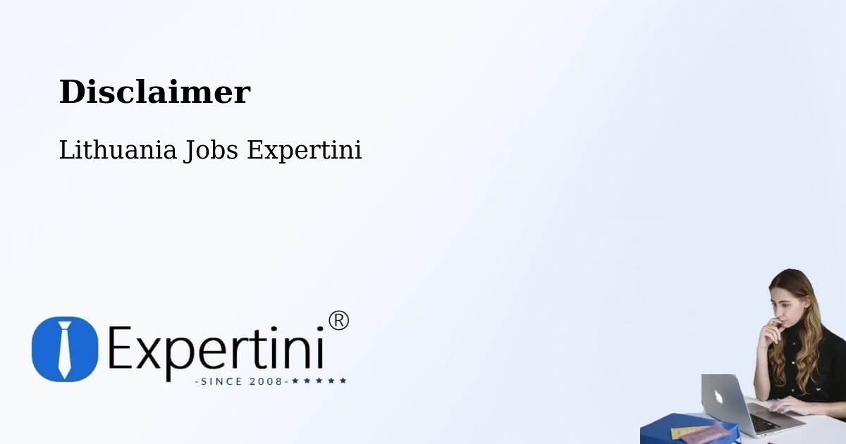 Disclaimer – Eiguliai - Lithuania Jobs Expertini