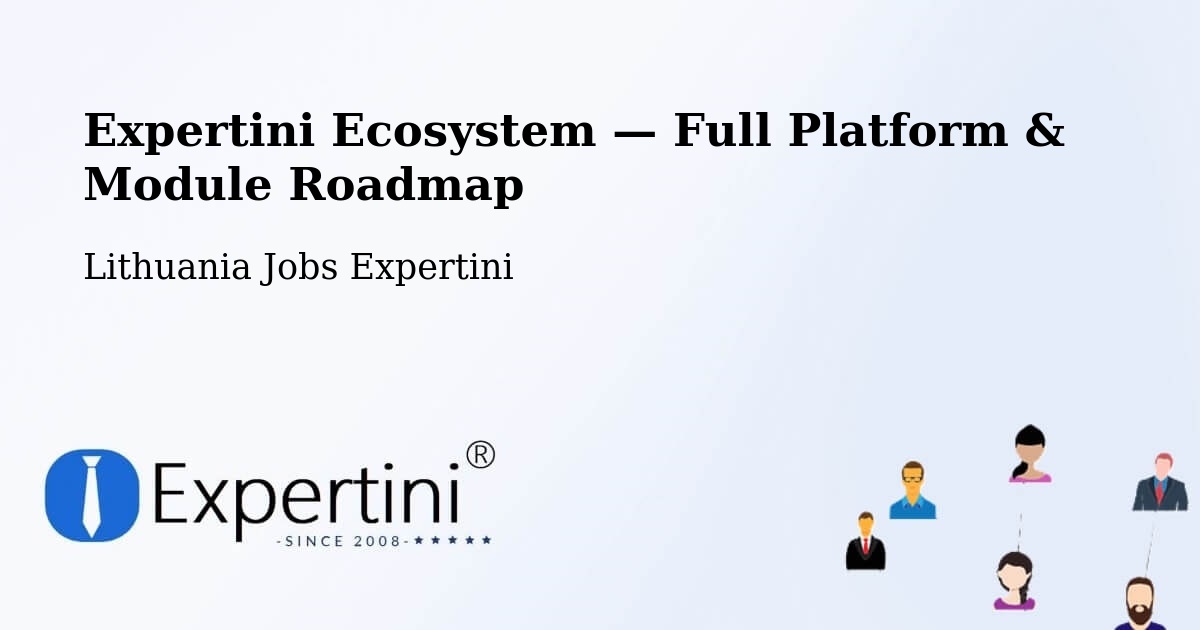 Expertini Ecosystem — Full Platform & Module Roadmap – Eiguliai