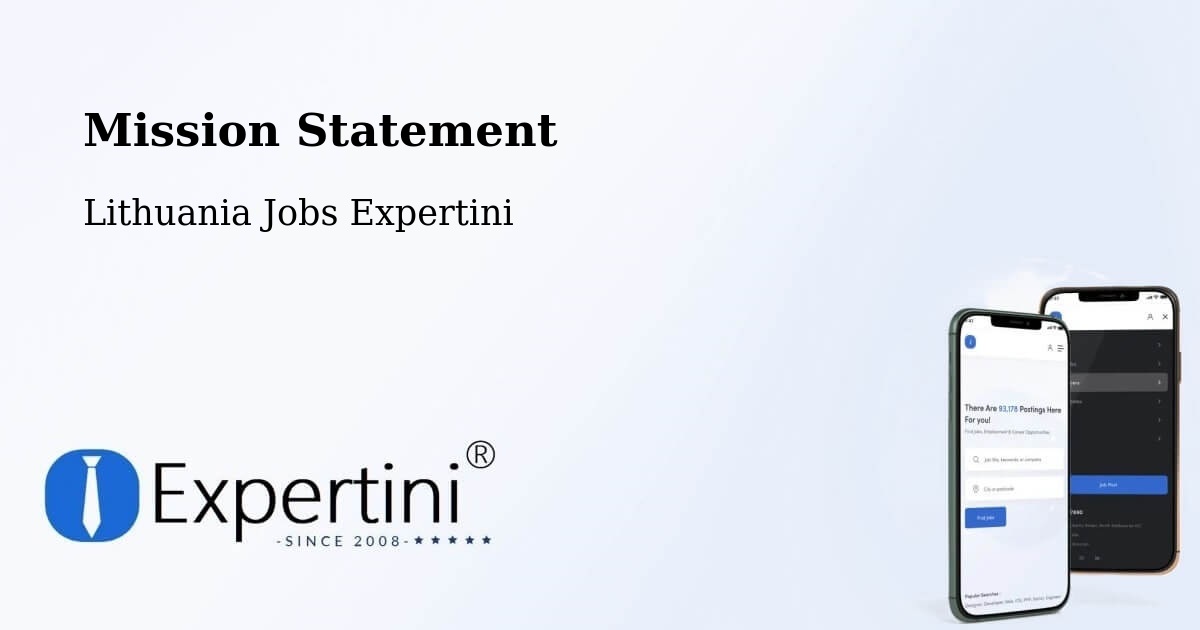 Corporate Mission – Eiguliai - Lithuania Jobs Expertini
