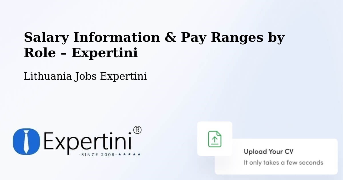 Salary Information & Pay Ranges – Eiguliai - Eiguliai, Lithuania Jobs Expertini