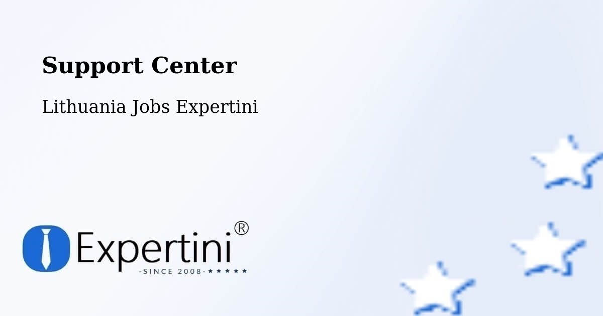 Support Services – Eiguliai - Lithuania Jobs Expertini